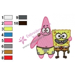 SpongeBob SquarePants Embroidery Design 16